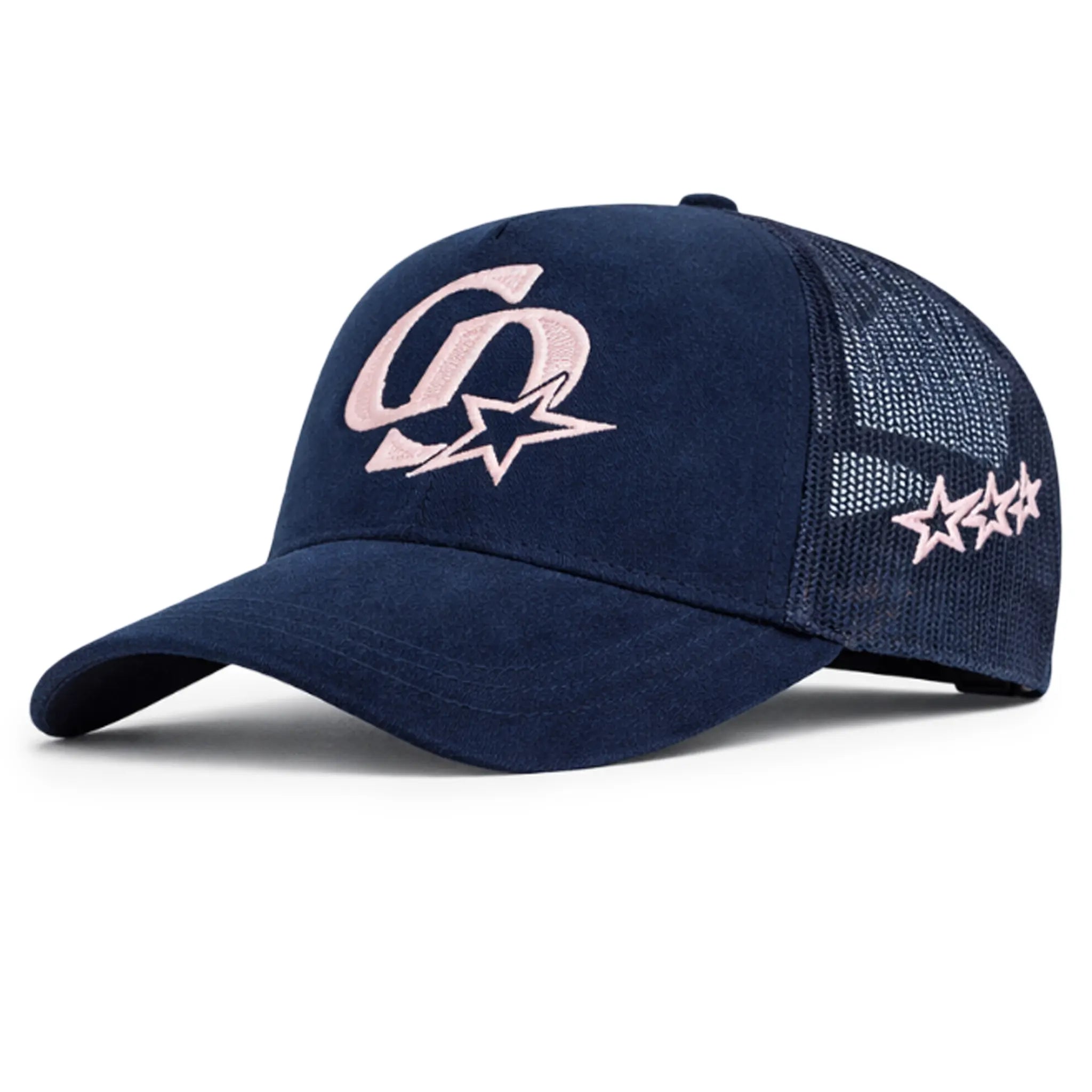 Cardair Star Suede Navy Pink Trucker Cap